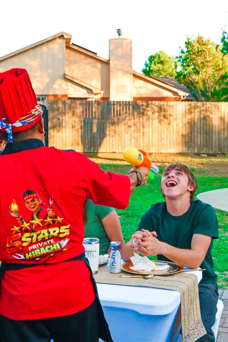 Sake water gun fun